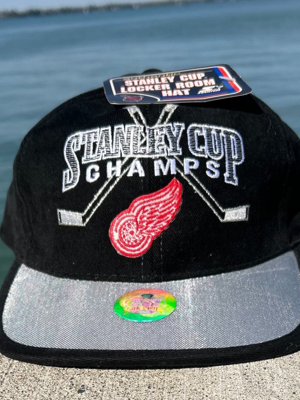 Vintage 1998 Detroit Red Wings Stanley Cup Champs Starter Locker Room Hat NWT!
